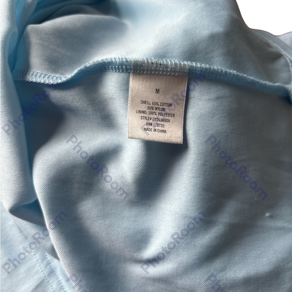 Francesca's MIAMI Light Blue Lace Sleeveless Midi Dress - Picture 10 of 10